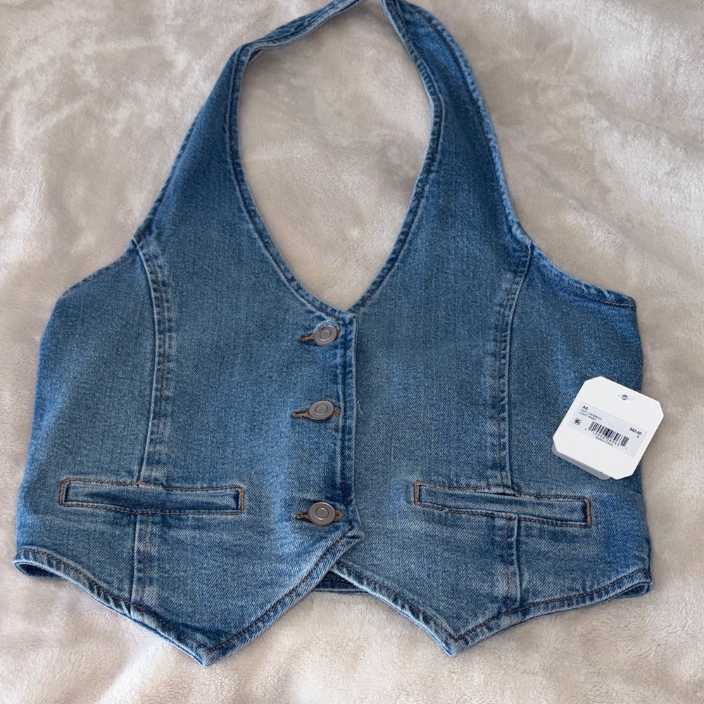 Altar’d State Denim Halter Vest